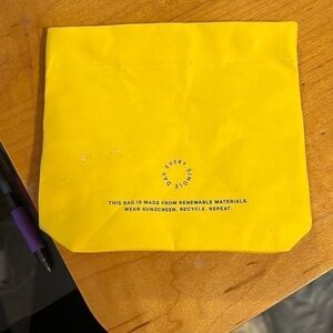 🩵5/$15🩵 Supergoop! Renewable Material Mini Yellow Bag